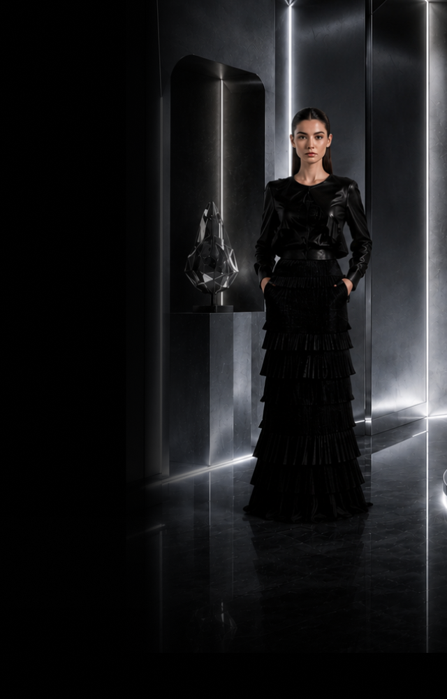 Silk Black Duchess Dress