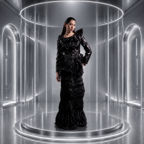 Silk Black Duchess Dress