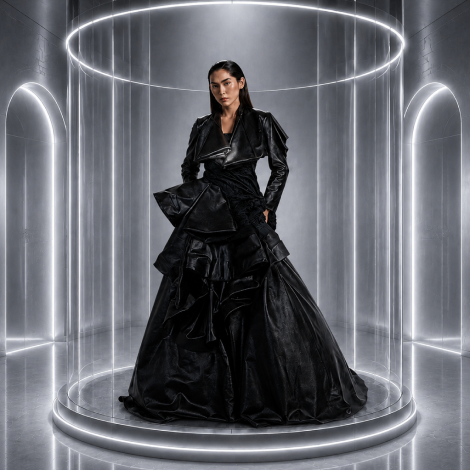 Silk Black Duchess Dress